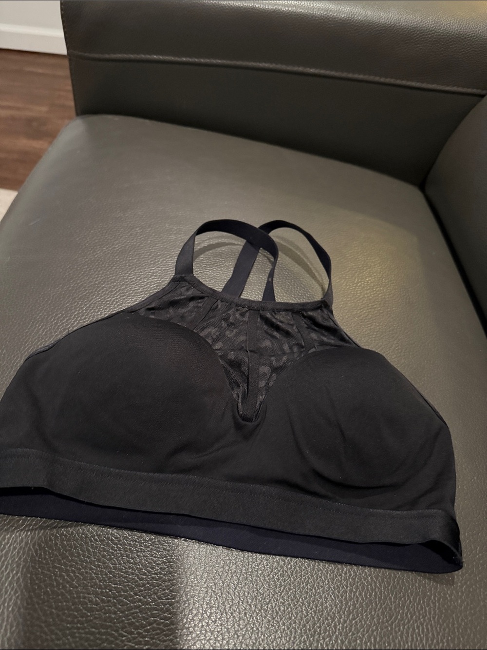 Black High-Neck Padded Bralette - Unbranded - Picture 2 of 4